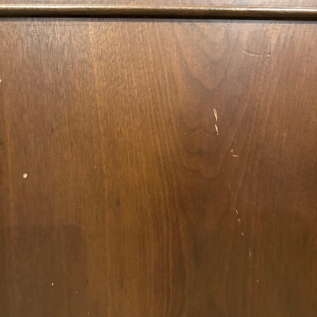 年末年始saleヴィンテージ　サイドテーブル　大理石天板　引き出し／扉収納付き