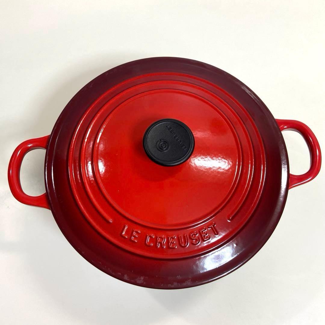 【美品】ルクルーゼ　ココットロンド22cm