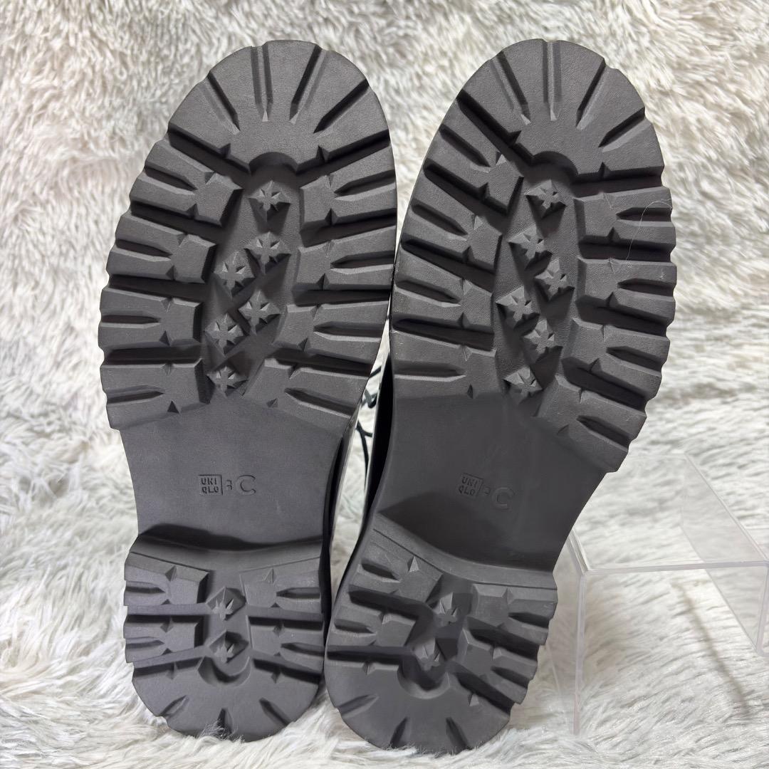 新品✨UNIQLO C 26.5cm チロリアンシューズ 黒 エナメル