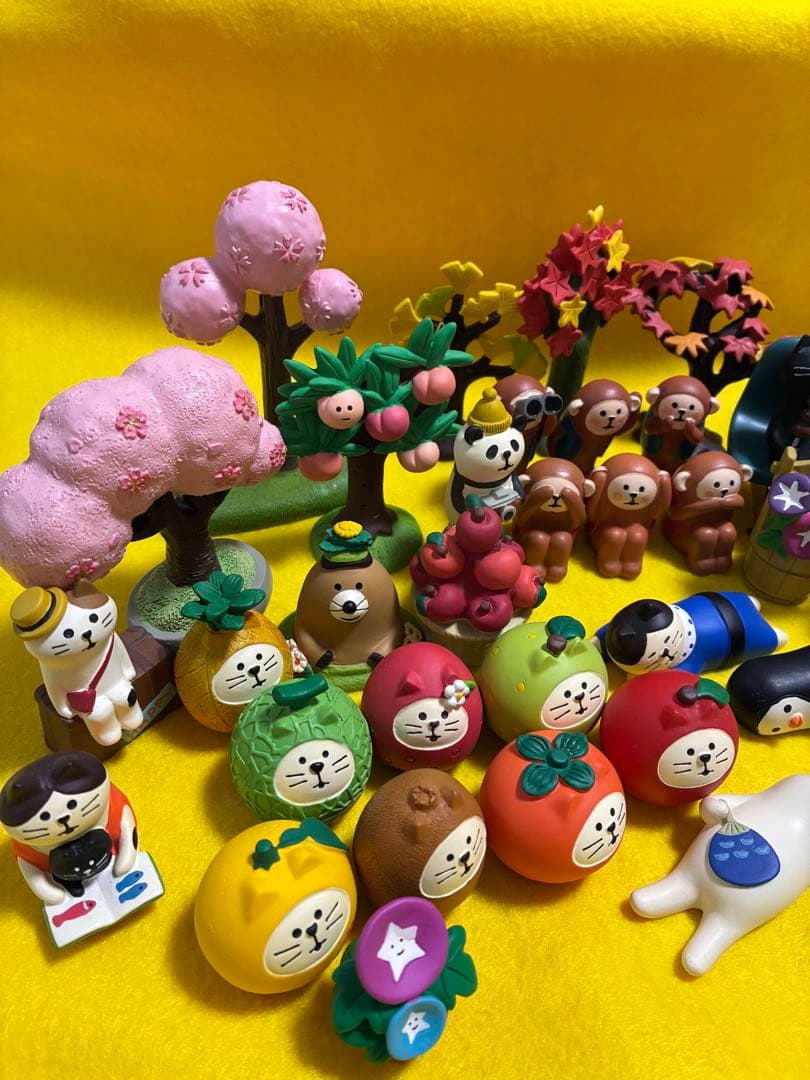 コンコンブル　三猿　ポジティブ三猿　イチョウ　もみじ　朝顔　その他