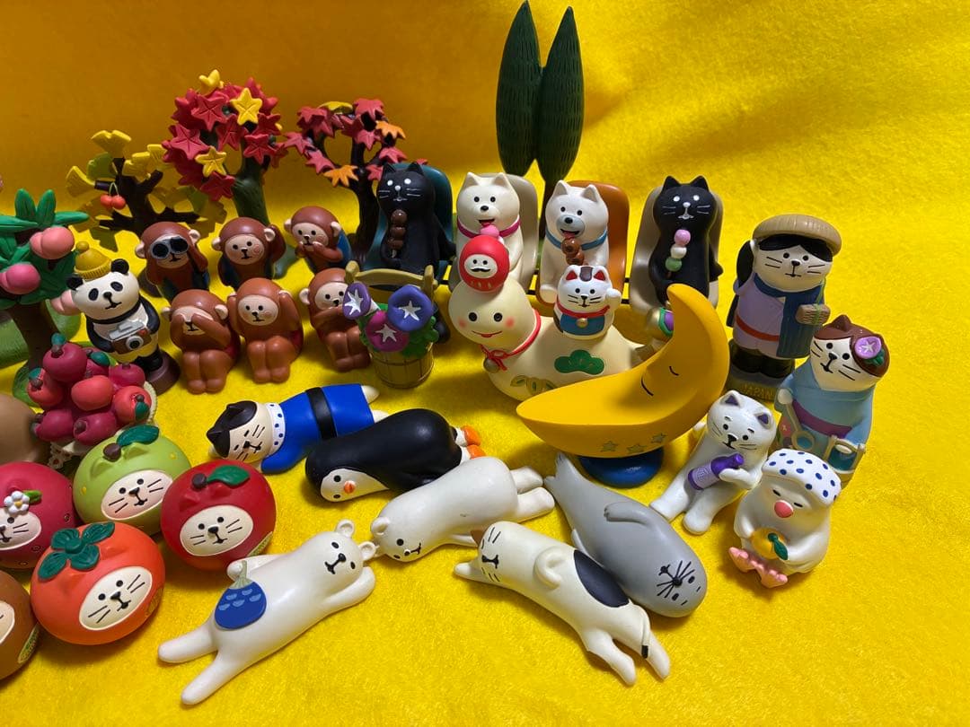 コンコンブル　三猿　ポジティブ三猿　イチョウ　もみじ　朝顔　その他