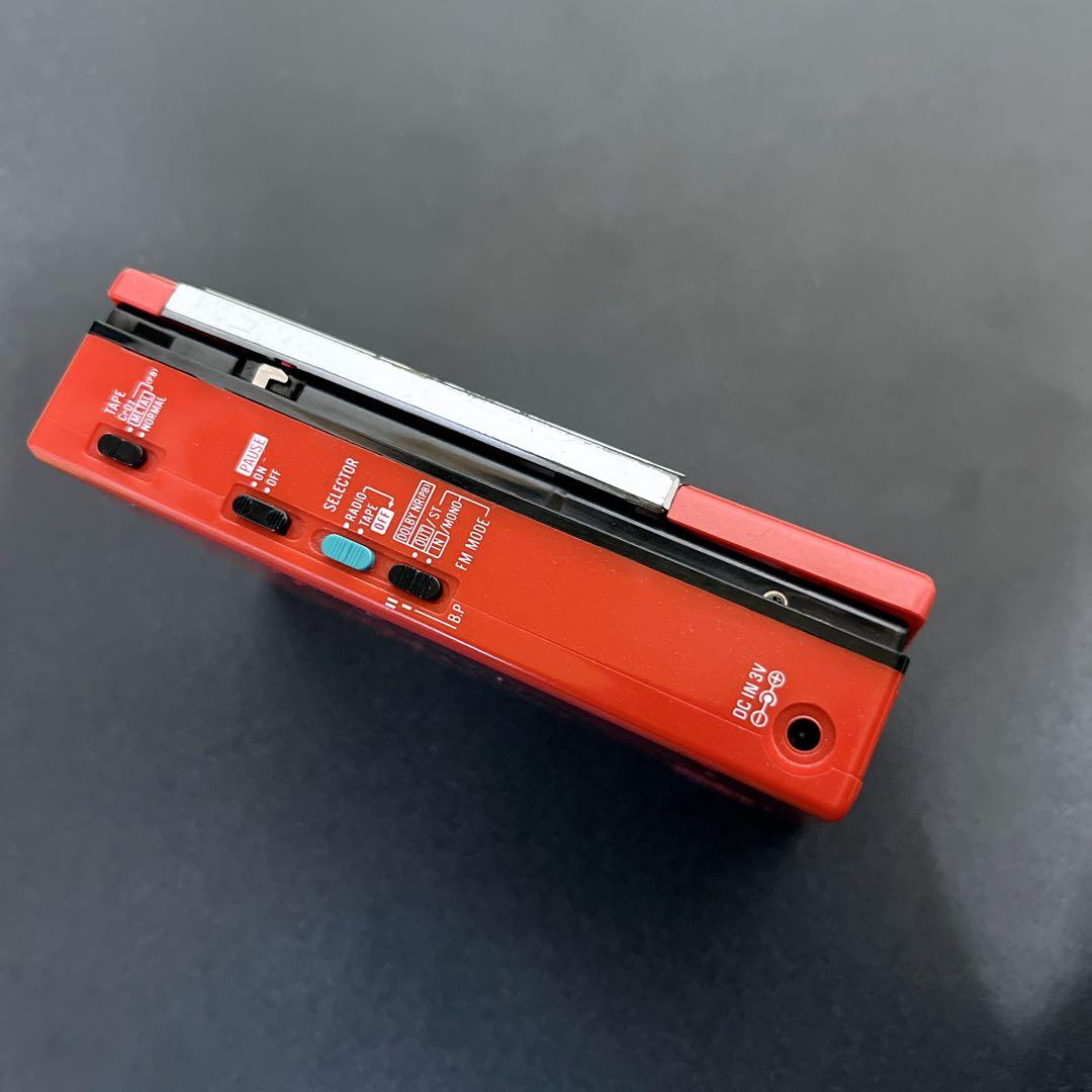 昭和レトロ 入手困難 ナショナル RX-S41 レッド カセットレコーダー 現状