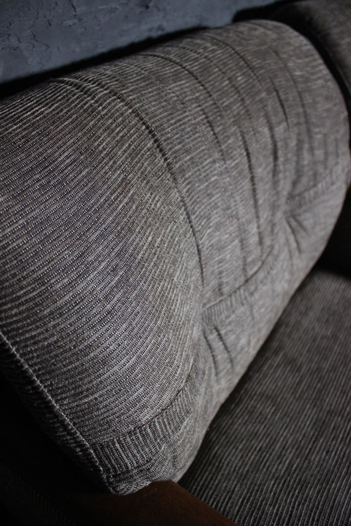 自社配達可〜カリモク20万 アームソファ ×2 ファブリック 1人掛けオールド