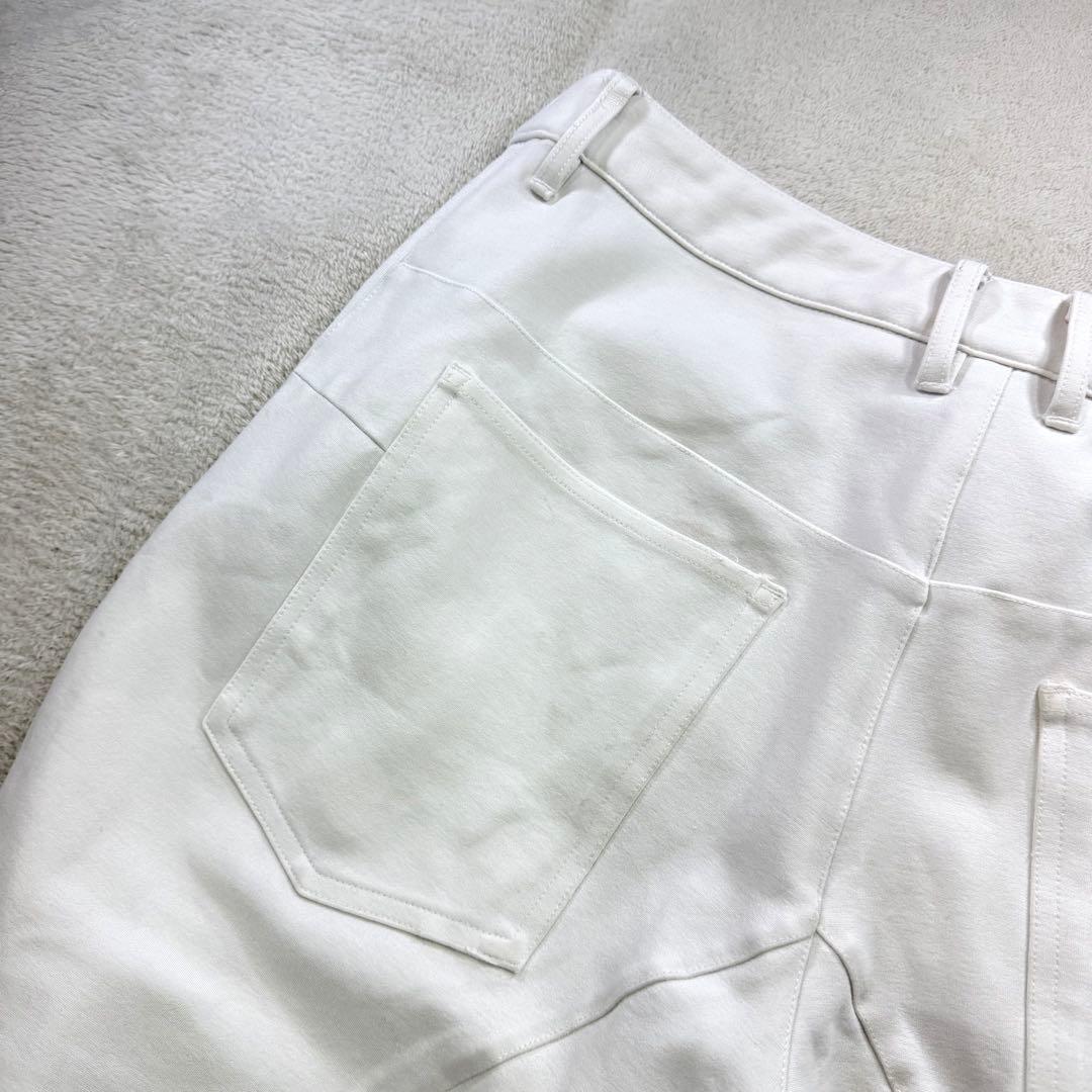 muta MARINE 立体ロゴ ストレッチ ゴルフパンツ S ホワイト