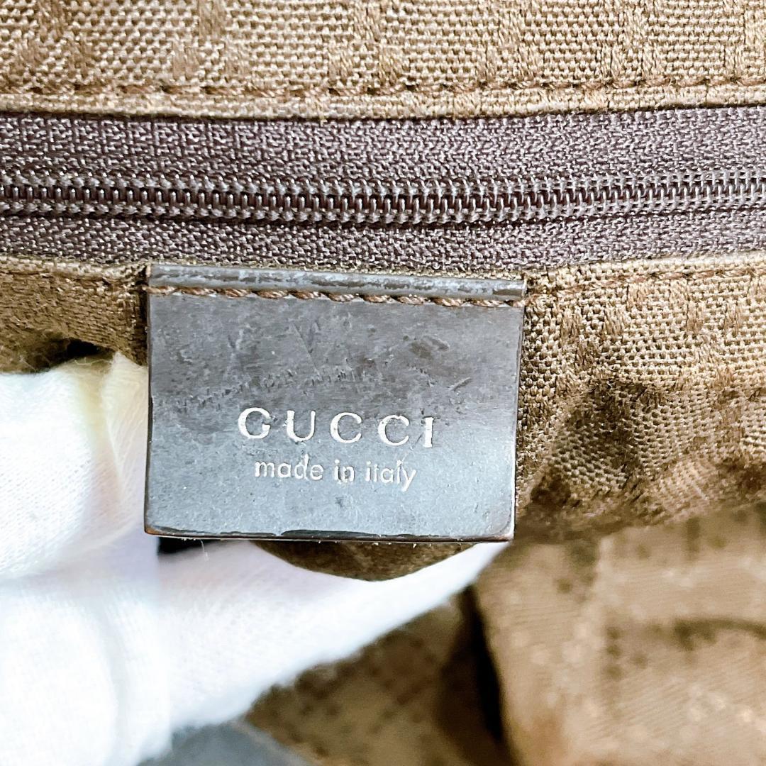 グッチ 　オールドグッチ　ハンドバッグ バンブー ショルダー ブラウン 2way