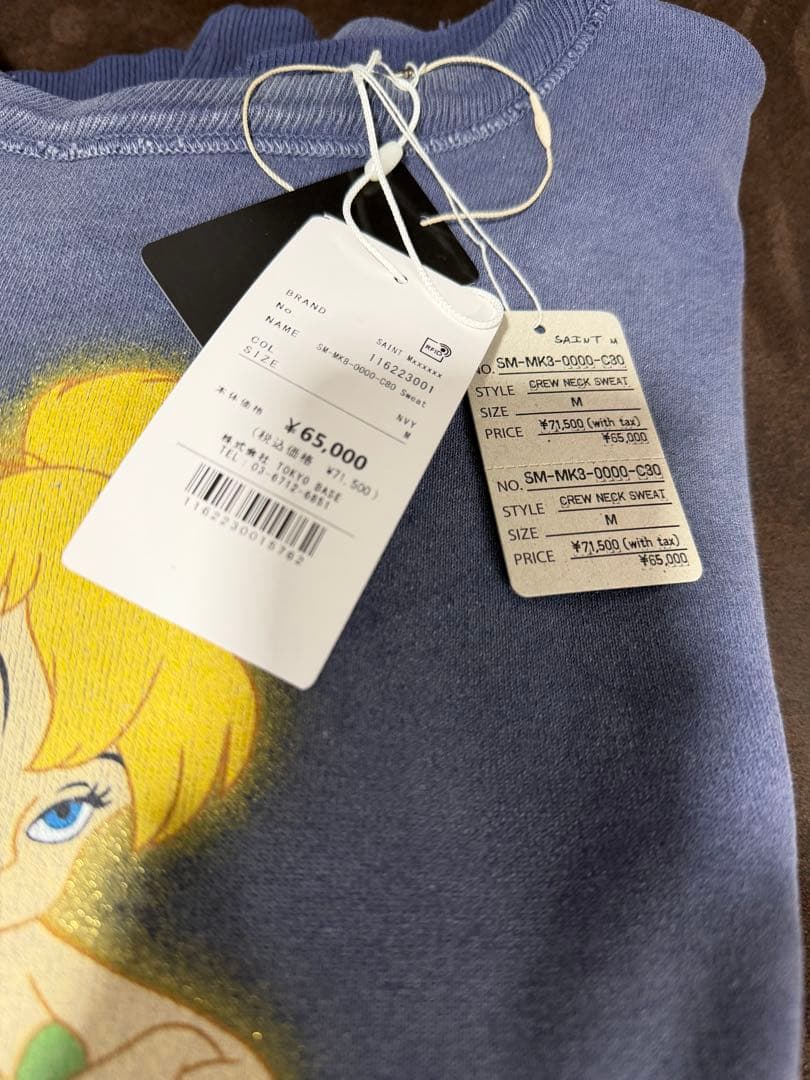 セントマイケル　TINKER BELL ディズニー　スウェット　国内正規品　M