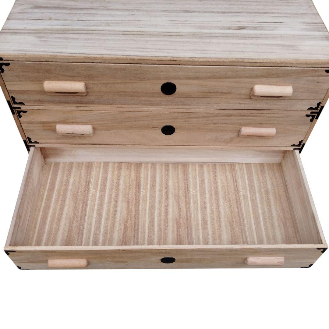 桐箪笥 3段 和家具 タンス 着物 高級 希少 昭和レトロ