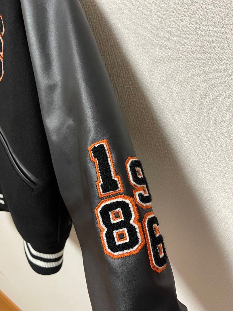 ftc SF VARCITY JACKET サンフランシスコ　スタジャンM 黒