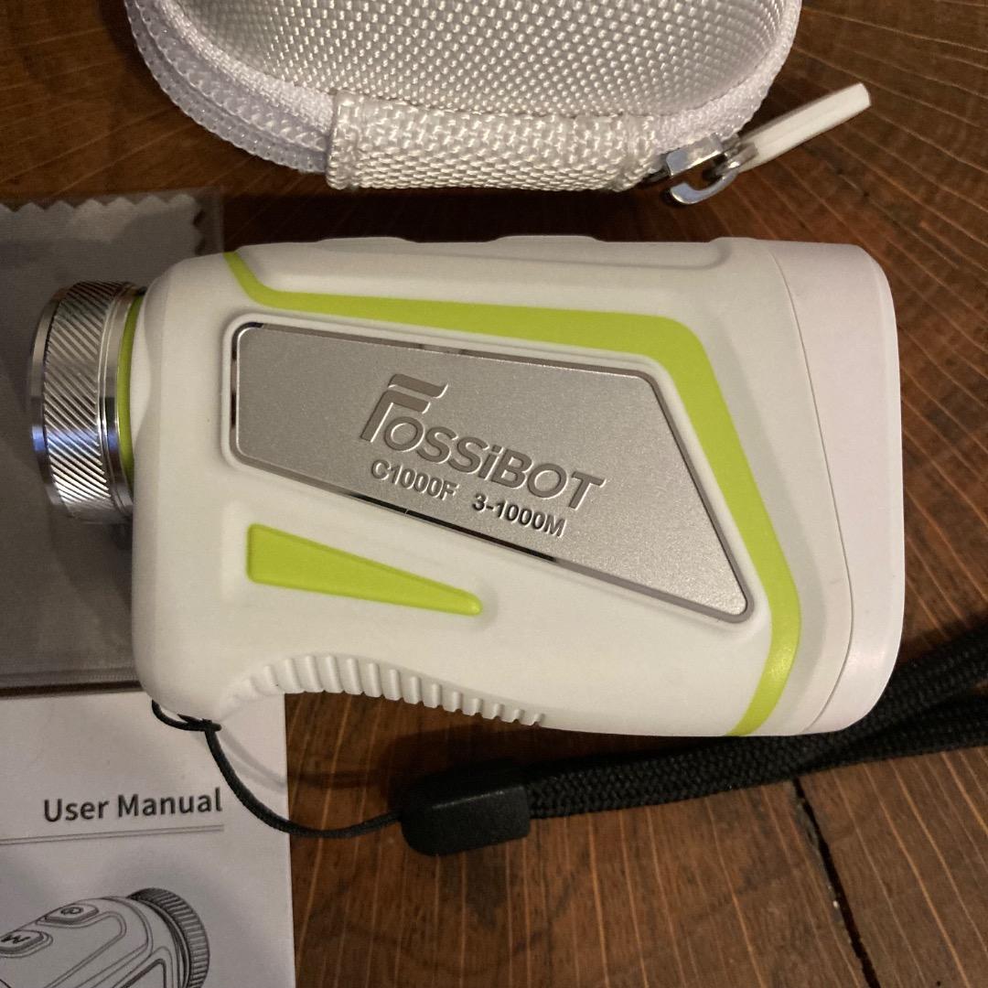 美品 FOSSIBOT USB充電式 ゴルフ用レーザー距離計 C1000F