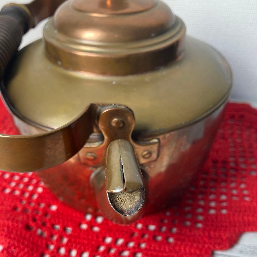 希少 アンティーク 銅製 ケトル やかん 北欧 雑貨 コッパー インテリア