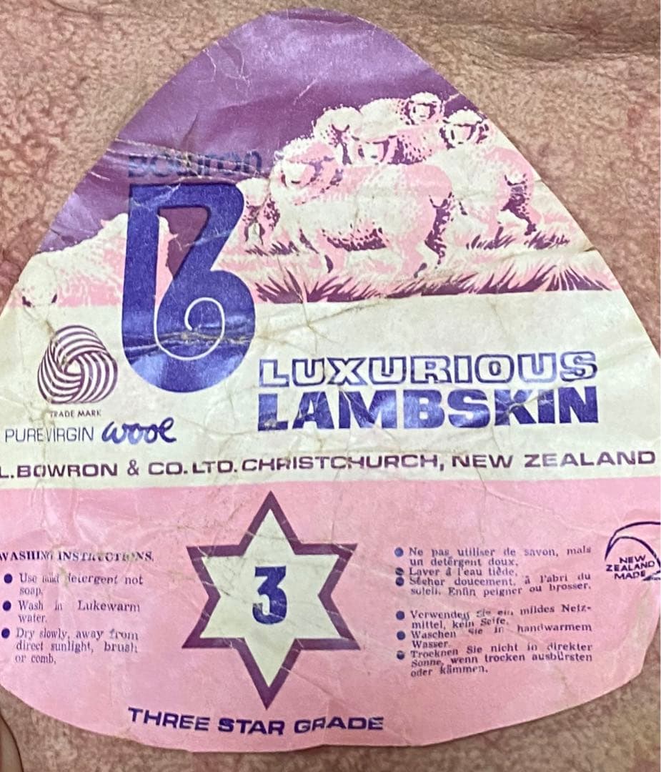 ボーロン　シープスキンラグマット