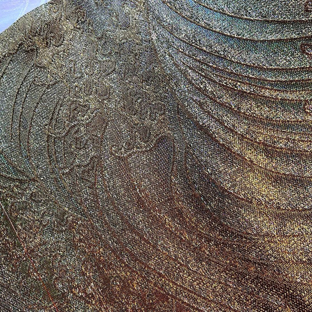 最高級　一点物　本金箔　創作工芸品　宝寿錦の　格調高い逸品　素晴らしい　袋帯