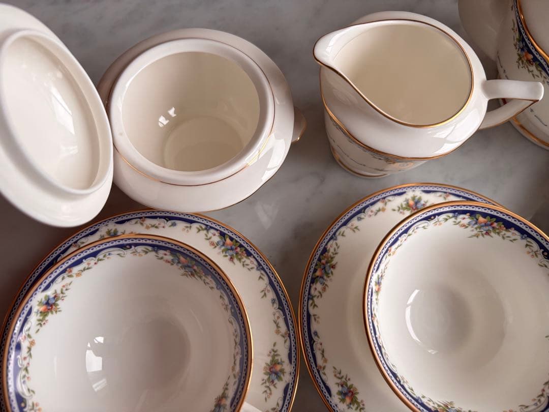 MIKASA ミカサ　花柄陶器ティーセット　MONTPELLIER 15点セット