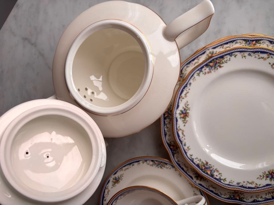 MIKASA ミカサ　花柄陶器ティーセット　MONTPELLIER 15点セット