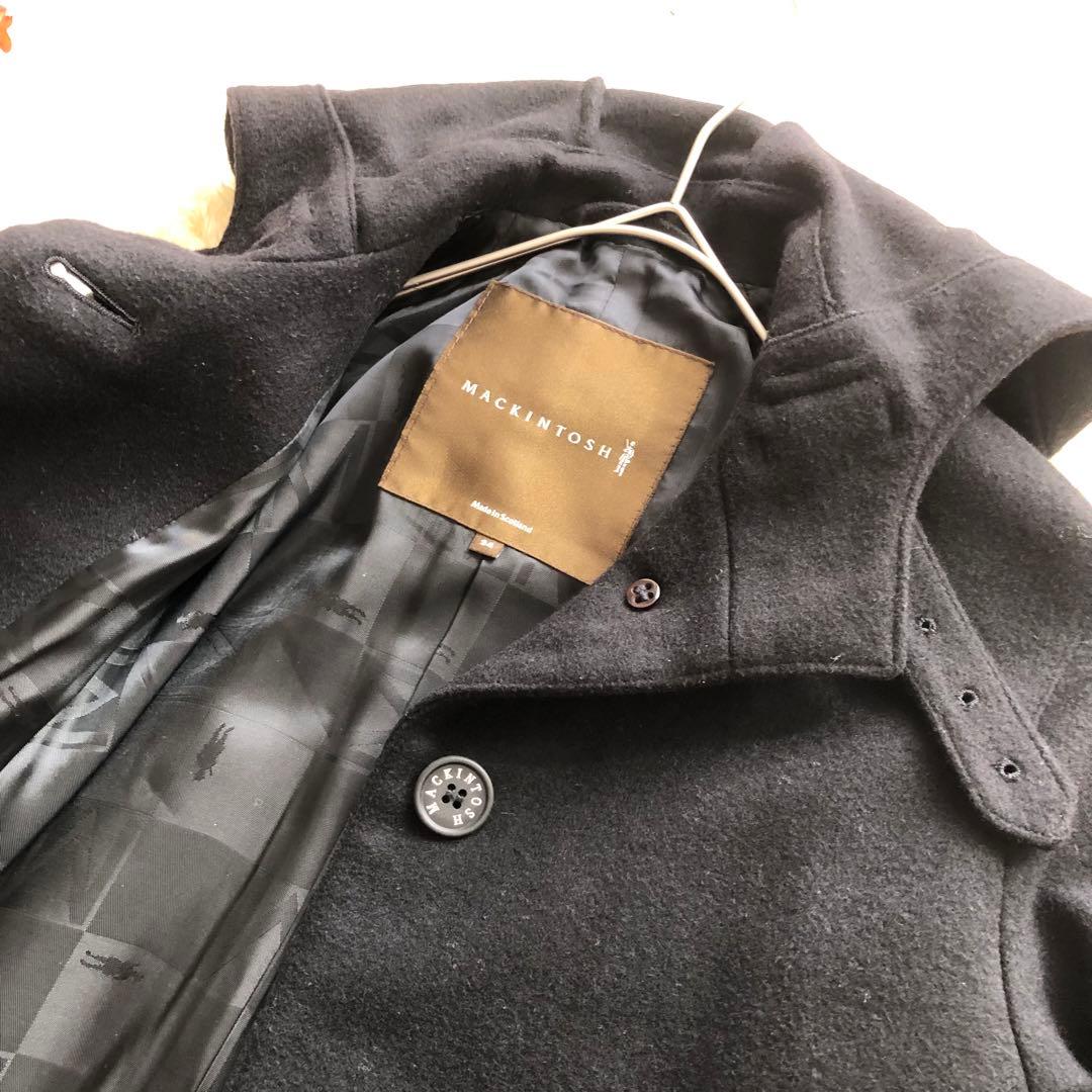 MACKINTOSH♪マッキントッシュ♪ウールコート　フード　スコットランド製