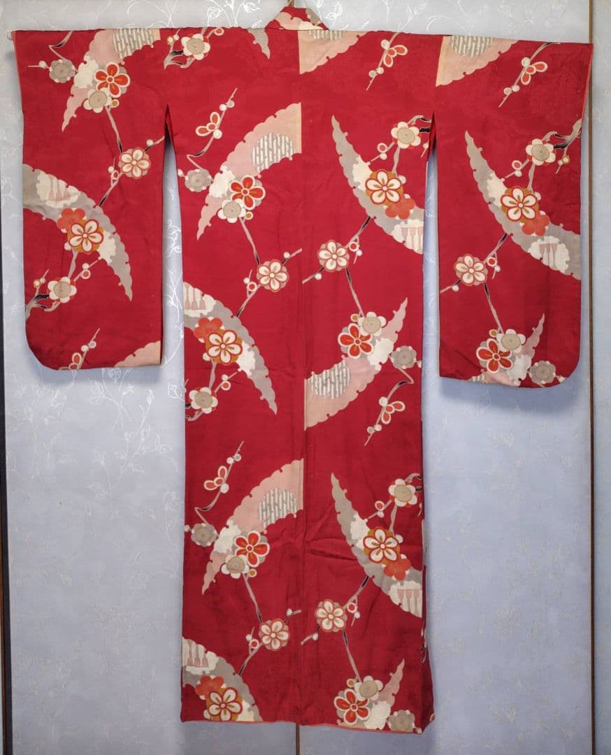 RK378アンティーク子供着物着丈147センチ裄丈63センチ綺麗美品正絹ジュニア