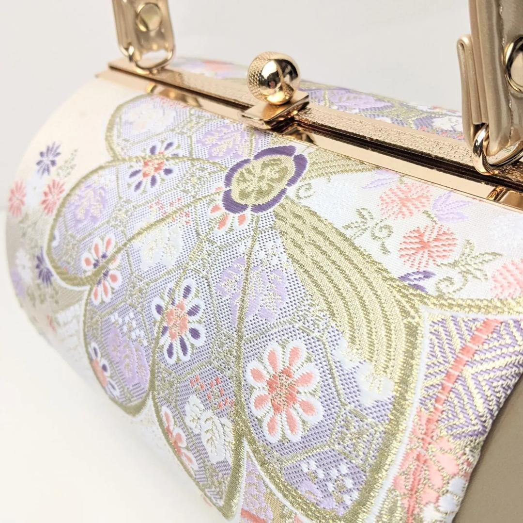 草履バッグセット 振袖 フォーマル 帯地 ゴールド フリーサイズ w22-6