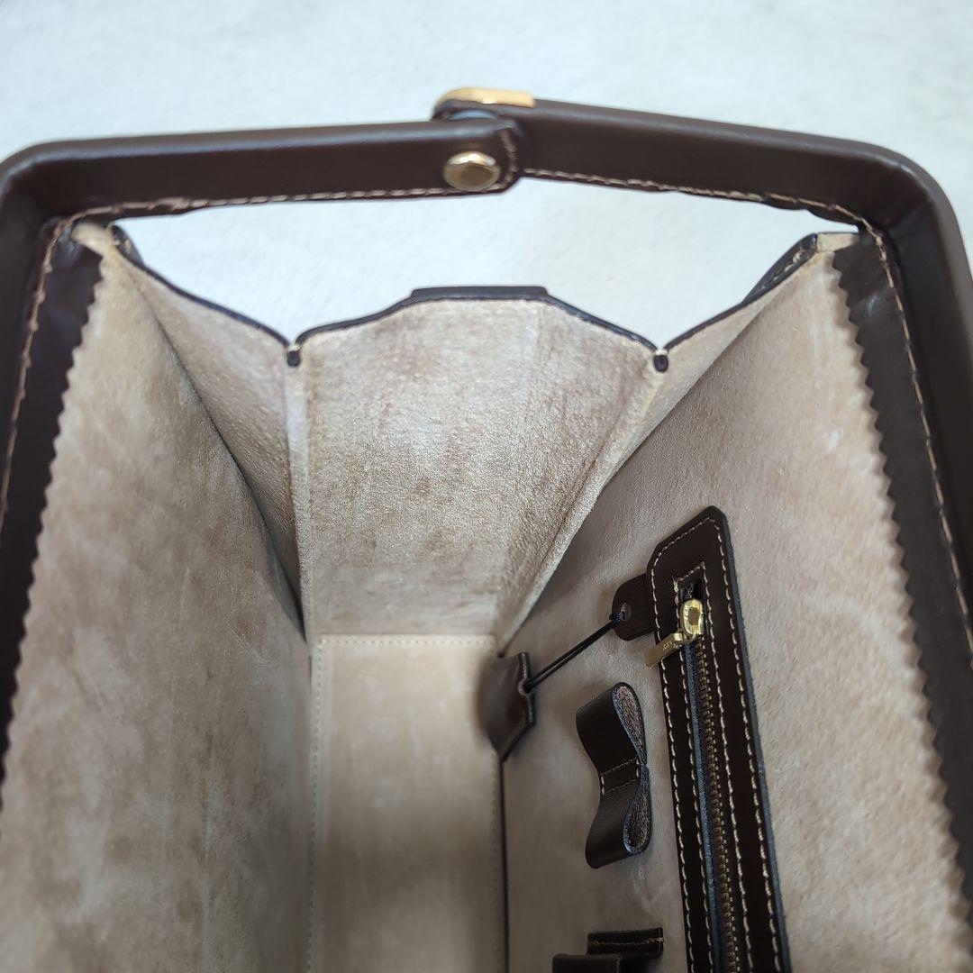 土屋鞄 スリムダレスバッグ ダークブラウン