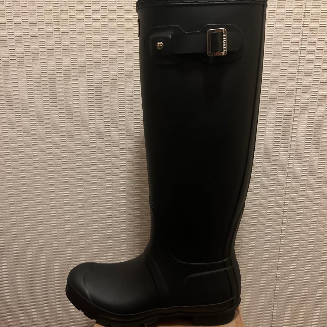 HUNTER ブラック ロングブーツ UK 6