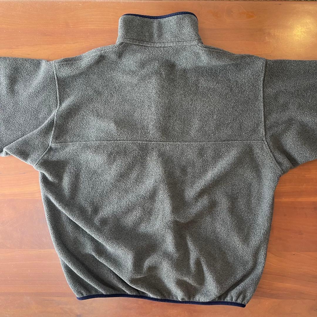 Patagonia Snap-Tフリース★ネイビー×グレー　メンズL★柴田ひかり