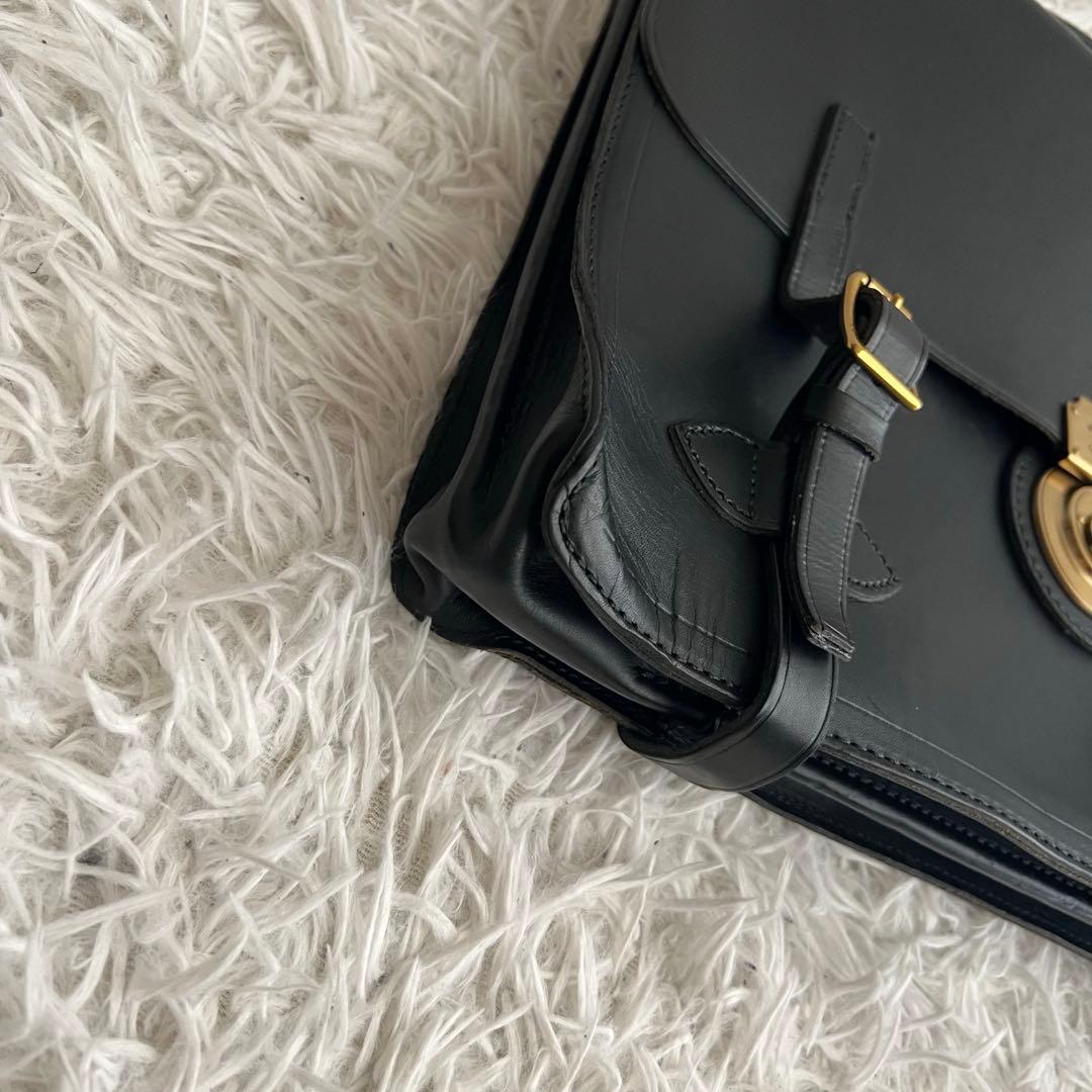 ポロラルフローレン ヘリテージ ブリーフケース ビジネスバッグ 黒 2way