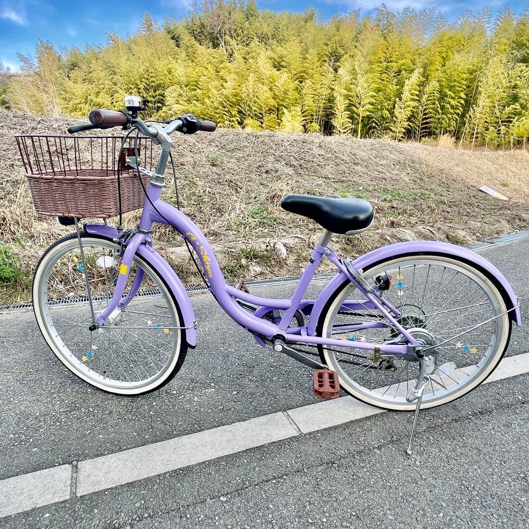 a☆shiya 22インチ子供自転車 6段変速オートライト【大阪吹田・整備済】