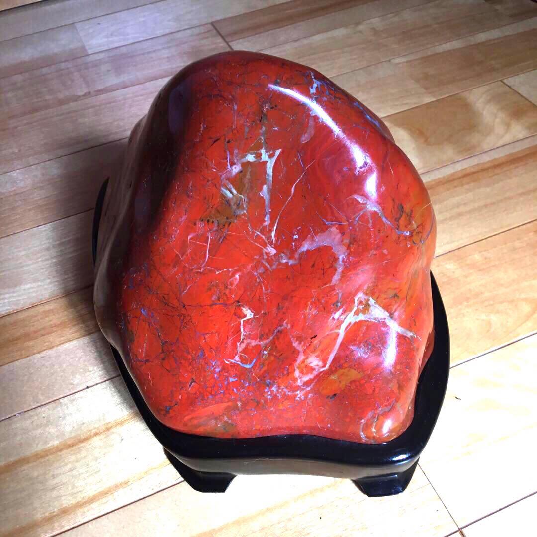佐渡産赤玉石　天然石　希少　高品質　鑑賞石　水石　置物　6.35キロ