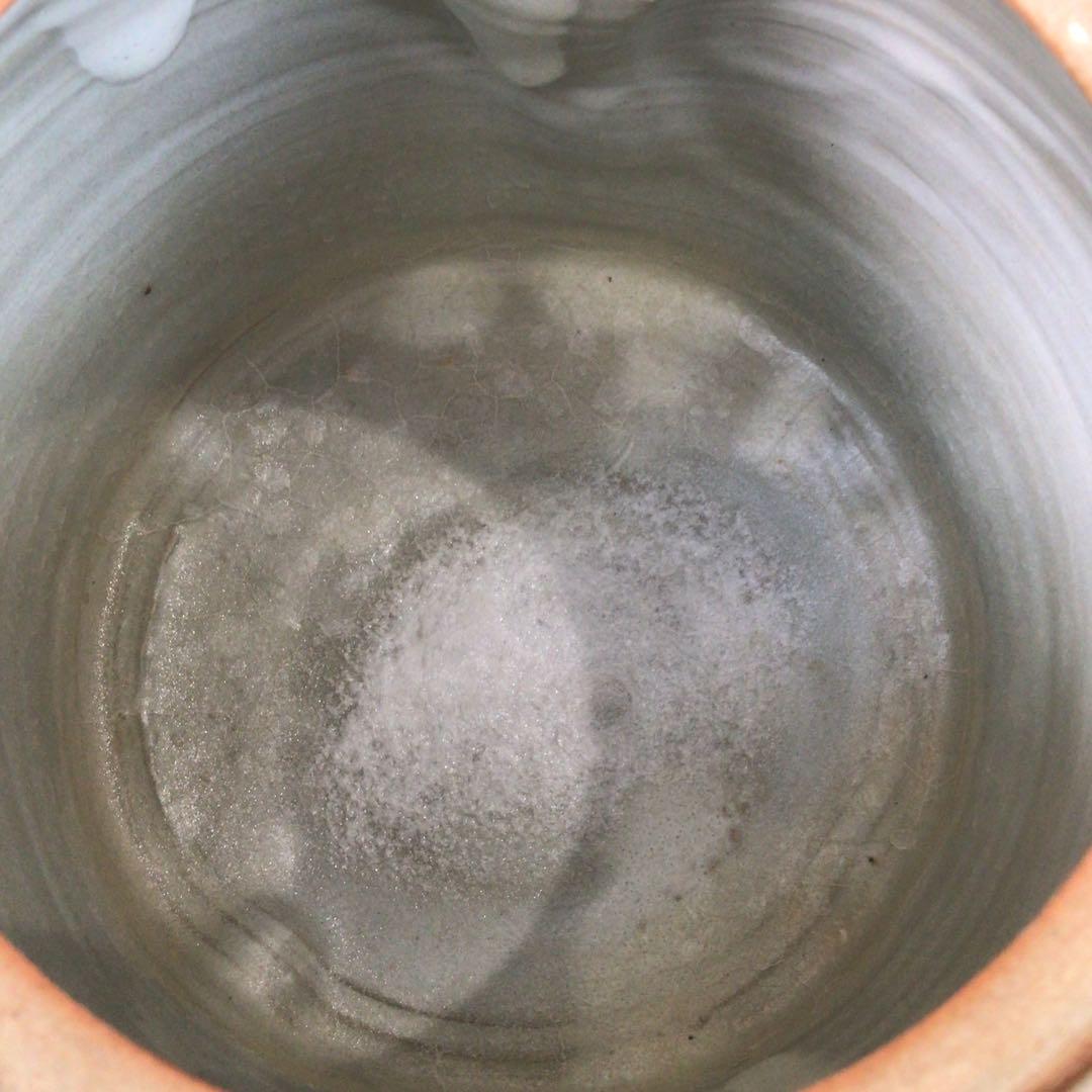 Ｒ８５４　水指　『萩焼』『高見世清光造』『耳付水指』　共箱　茶道具