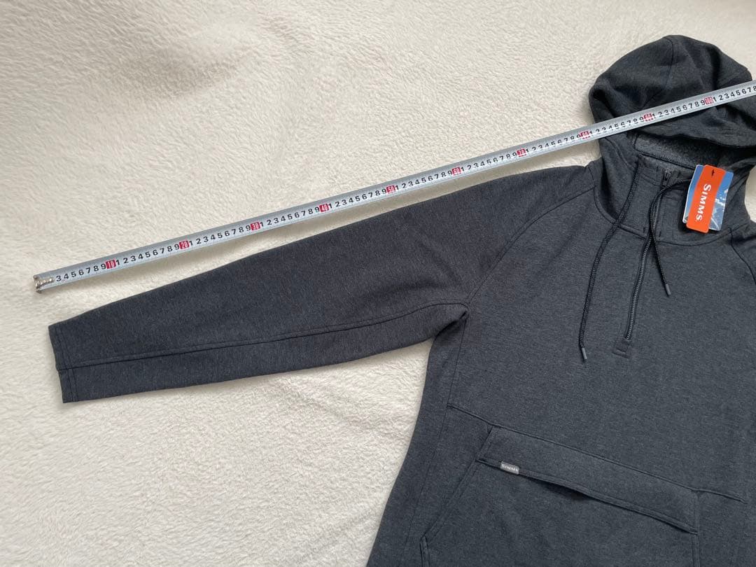 SIMMS シムスバーミリオンフーディー　ハーフジップパーカー　Mサイズ タグ付