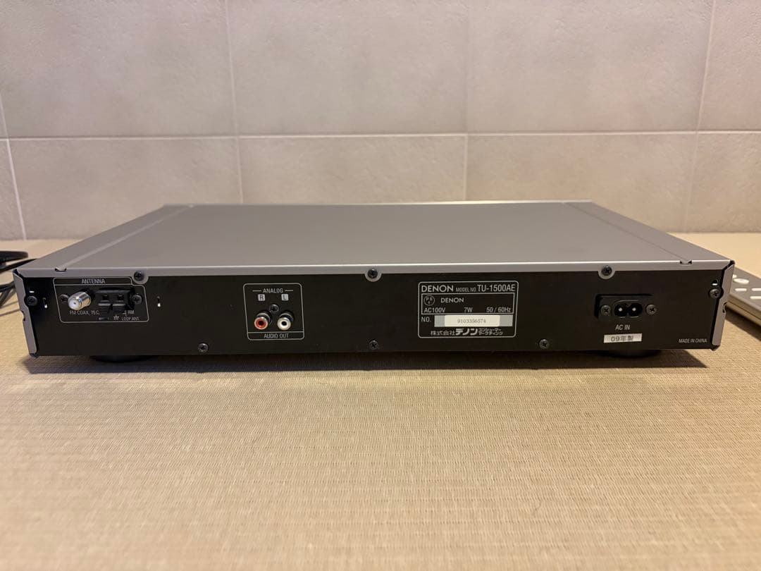 DENON ラジオチューナー TUNER シルバー