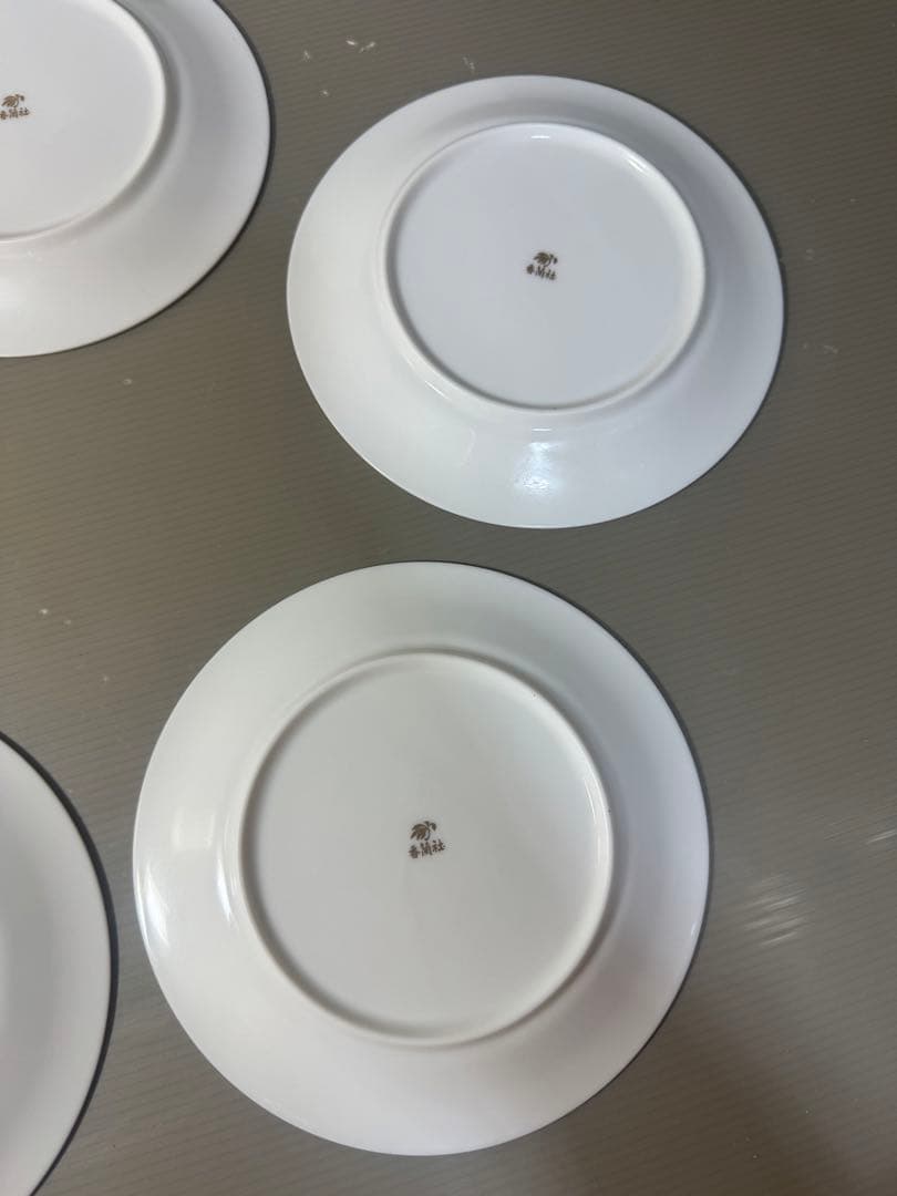 2552 香蘭社　皿　5客　金彩　未使用