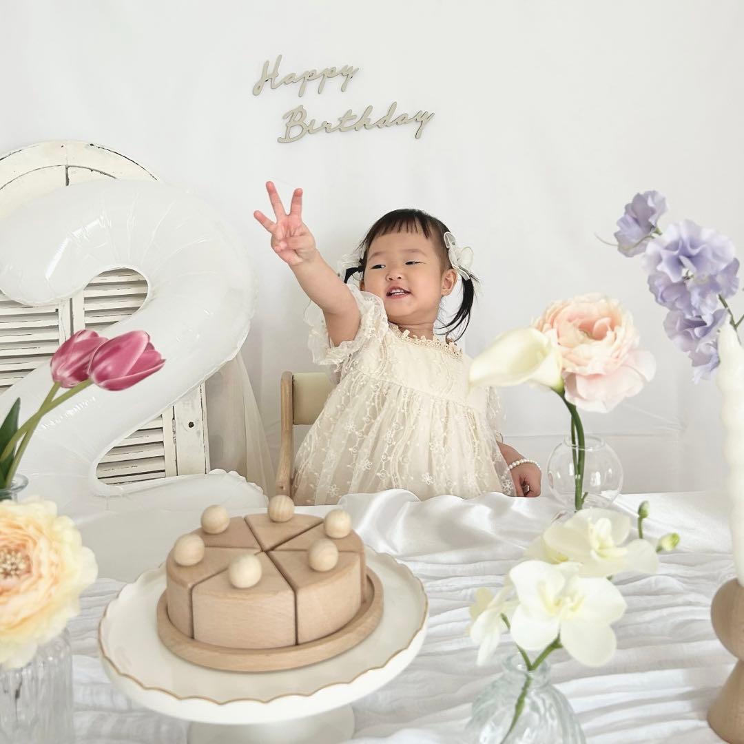 おうちスタジオ　誕生日　バースデー　ハーフバースデー　100日お祝い　誕生日装飾