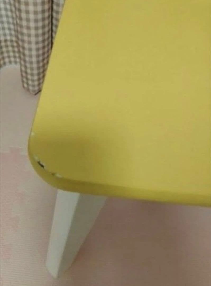 黄色が可愛い カラー　こたつテーブル　マグネットヒーター付き　フラットヒーター