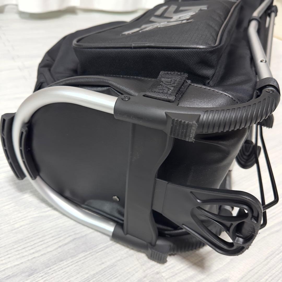 【最新モデル】PXG キャディバッグ 8\"アルミ軽量スタンドバッグ 黒