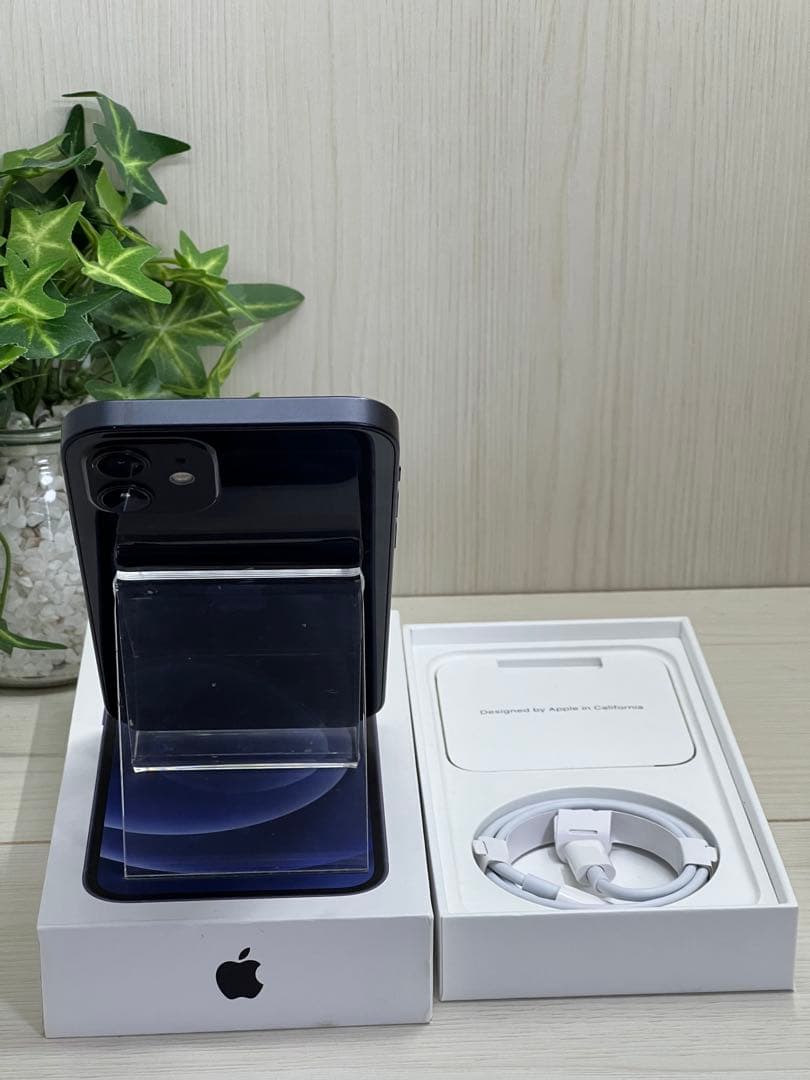 ✅【美品】【100％】⭐️iPhone 12 ブラック 128GB❣️SIMフリー