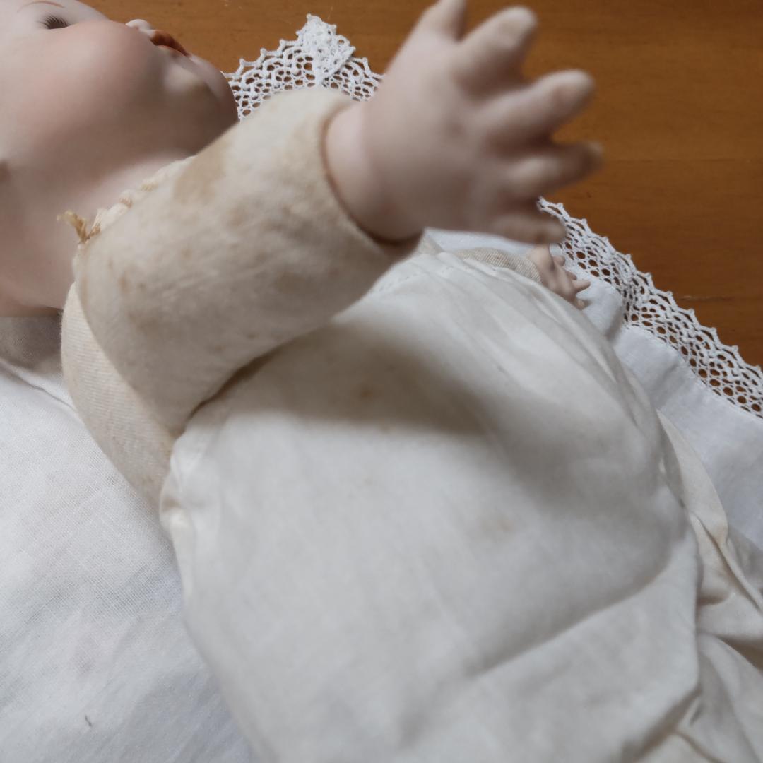 アーモンドマルセルタイプ　ベビードール　アンティーク風　人形　ブロカント　蚤の市