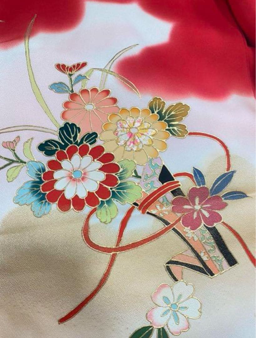 寿光織　女の子お宮参り　一つ身着物