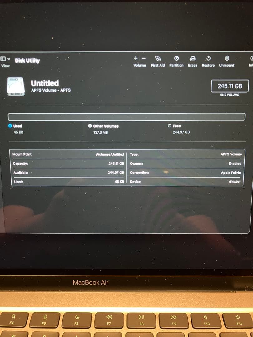 Apple MacBook Air M1 スペースグレー