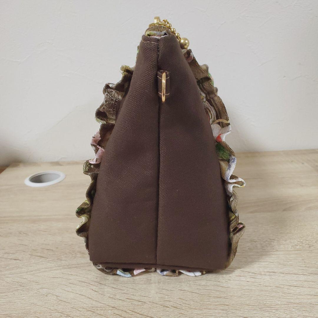 《専用》ハンドメイド 2ポケットショルダーバッグ フリルトート