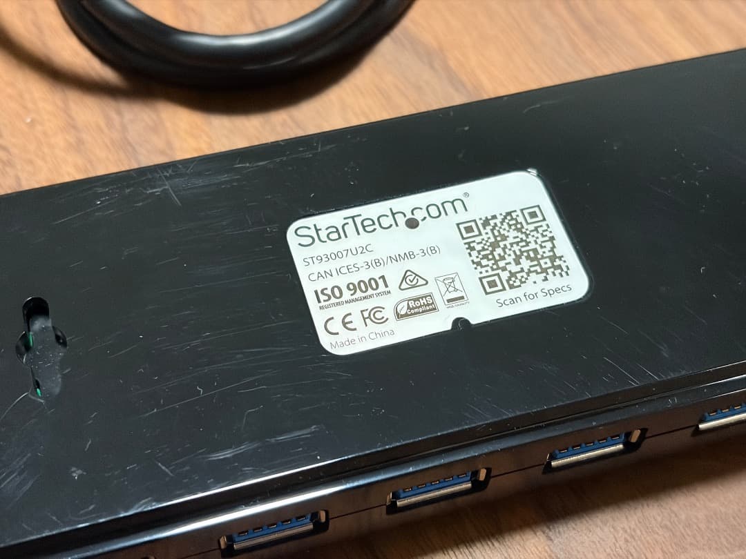 中古　StarTech.comUSB 3.0(5Gbps)ハブ