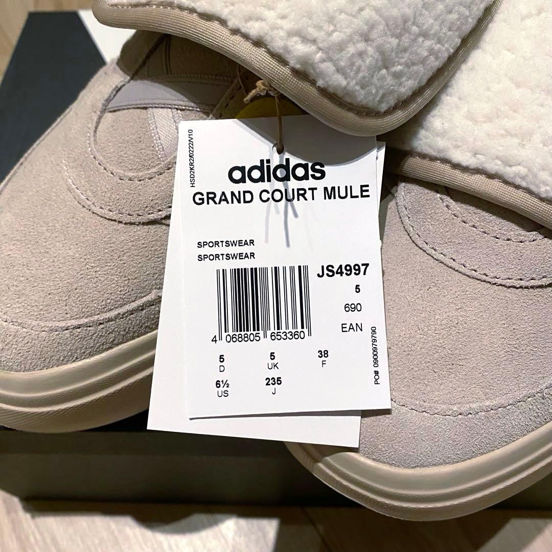 新品未使用【韓国限定】23.5 adidas グランドコートミュール ベージュ