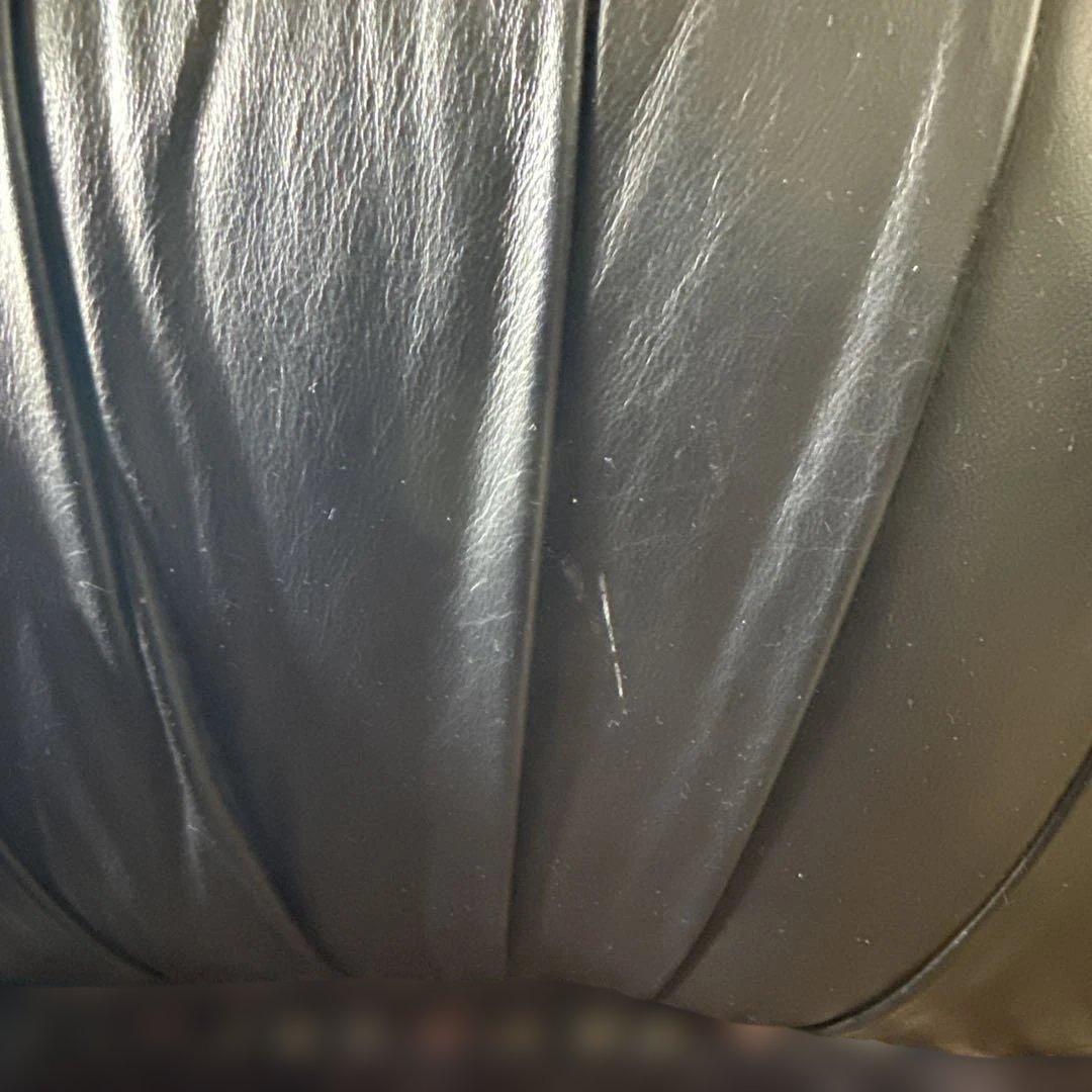 レア　Luciano Frigerio イタリア　黒レザー 1人掛けソファ