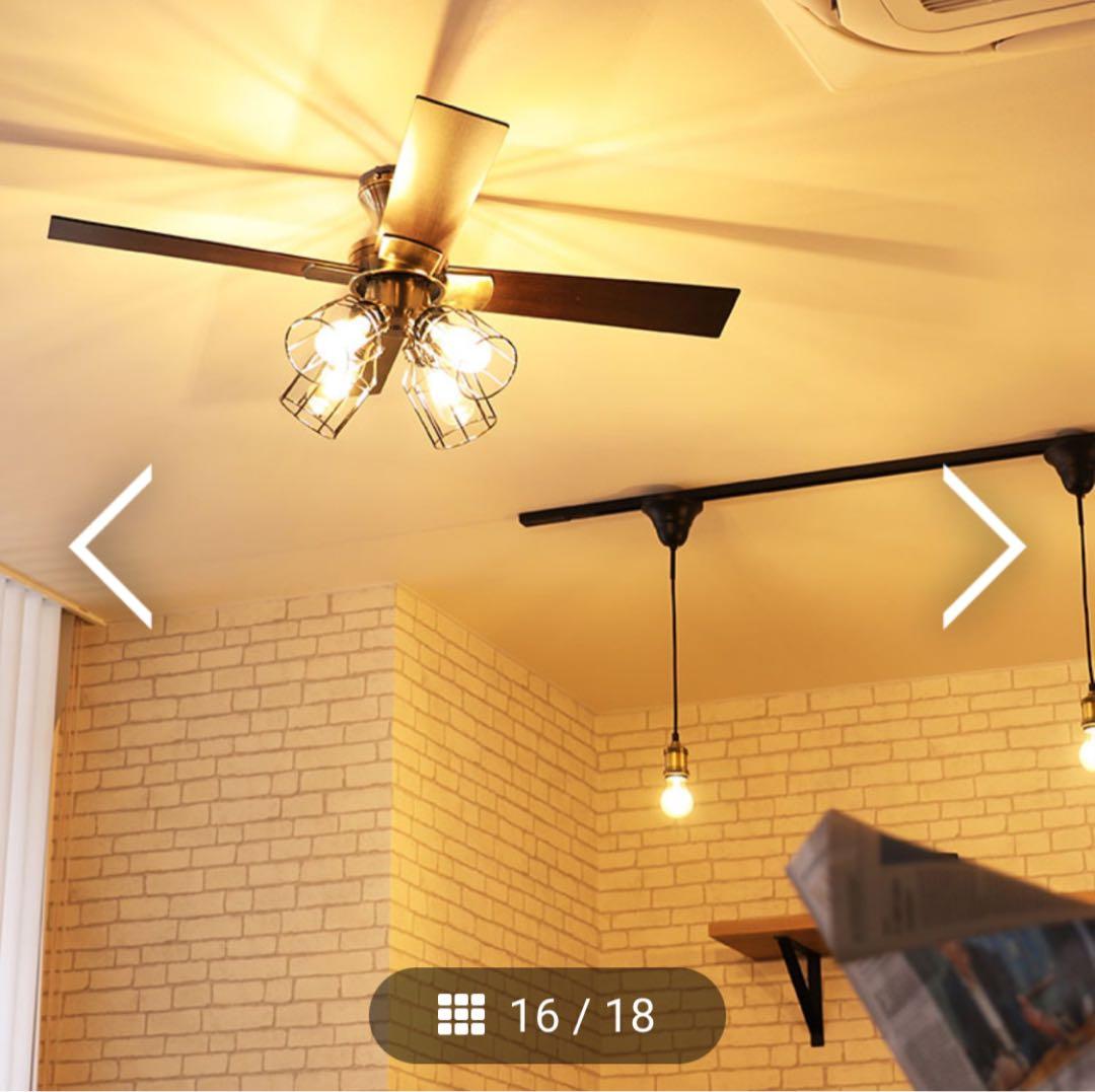 K シーリングファン ブラック　JAVAlO ELF JE-CF003-BK