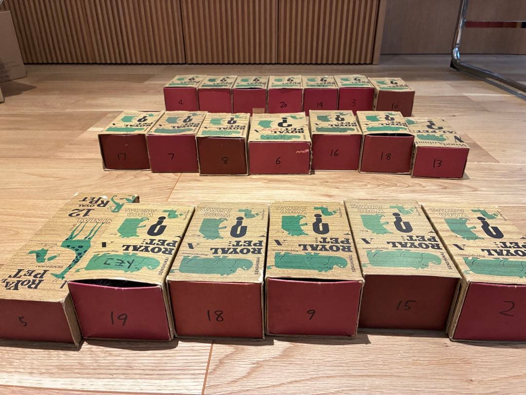 千趣会 ロイヤルペット PET ウッドアニマル 20体セット 箱あり