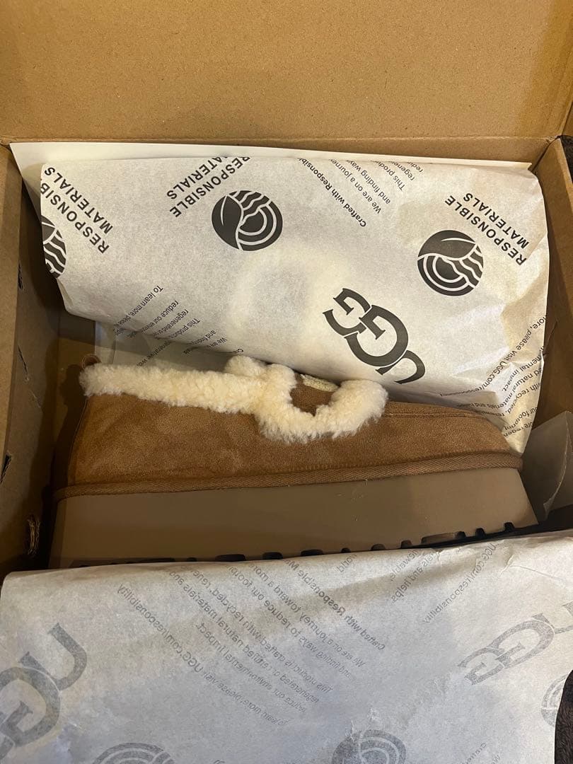 UGG アグ　チェスナット 厚底24cm