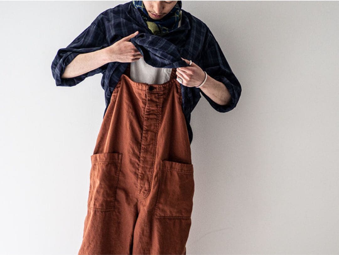 nestlobe CONFECT カポックデッキトラウザーズ　オーバーオール