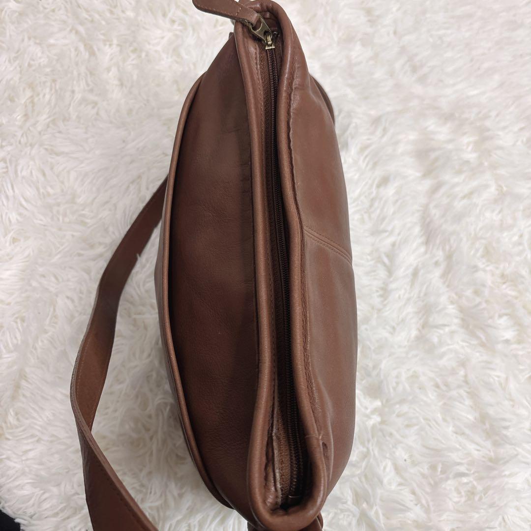✨希少アメリカ製オールドCOACHコーチ ブラウンレザーショルダーバッグ