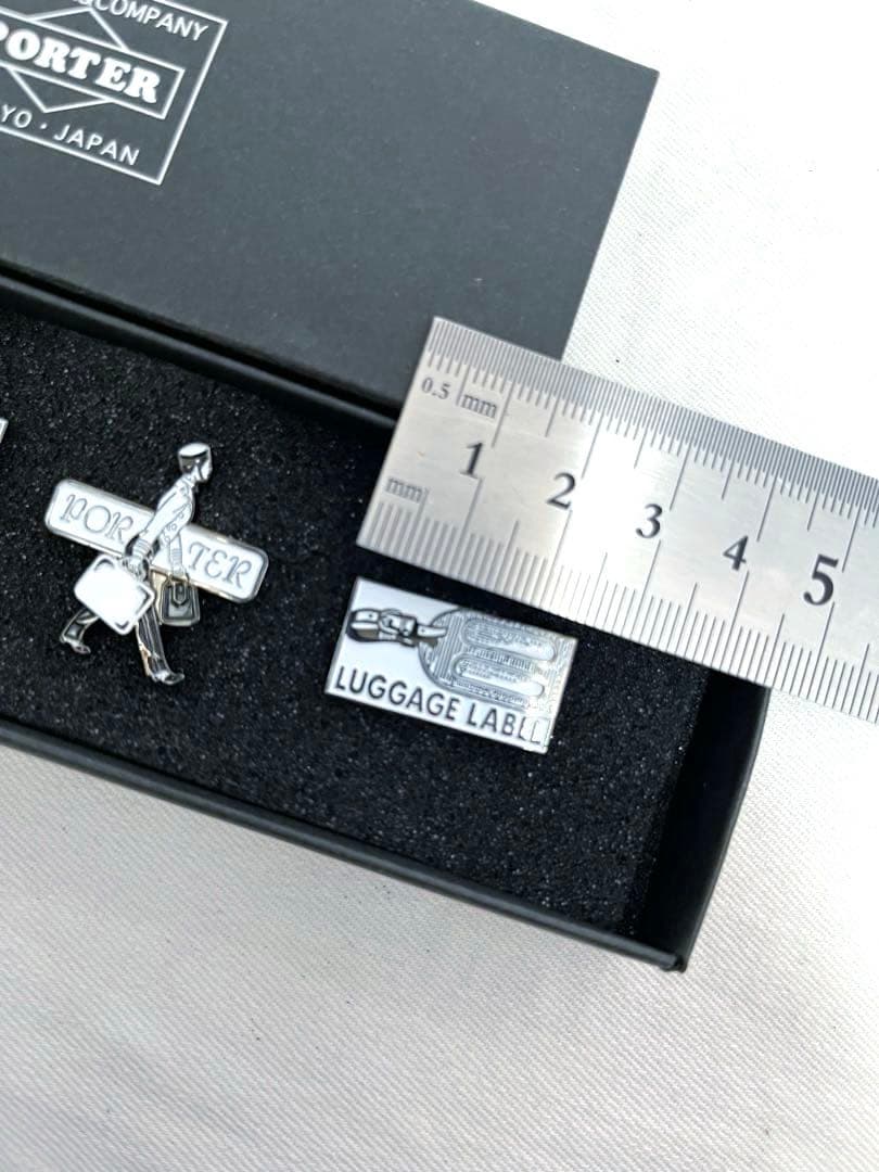 未使用　PORTER ラゲッジレーベル　ピン バッジ　セット　非売品