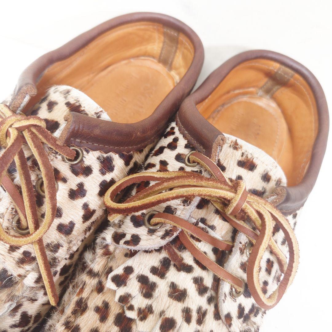 ユケテンYuketen◇ヒョウ柄モカシンシューズレオパードデッキシューズ