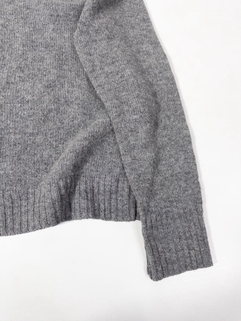 90s Polo by Ralph Lauren ウールニットセーター 灰 古着